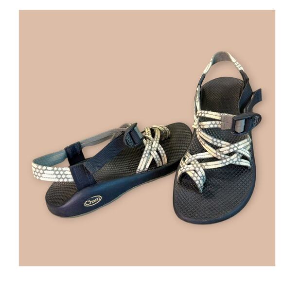 Chaco Shoes - Chaco Vibram Performance Sports Dual Straps Sandals Women Size 9 Light Beam Gray